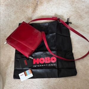 HOBO Cherry Red Crossbody Bag